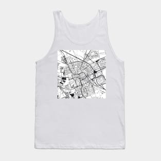 Groningen Map City Map Poster Black and White, USA Gift Printable, Modern Map Decor for Office Home Living Room, Map Art, Map Gifts Tank Top